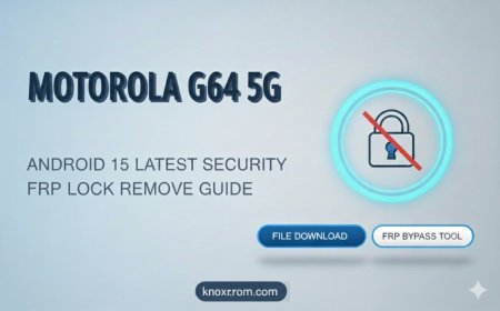Motorola G64 5G Android 15 Latest Security FRP Lock Remove File